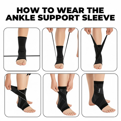 FlexStrides Adjustable Ankle Support Sleeve